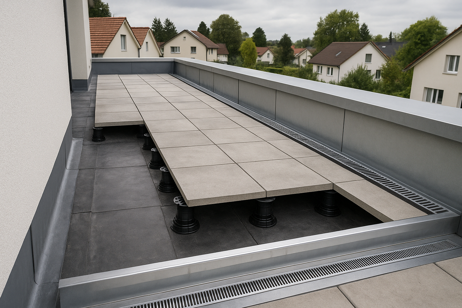 Dachservice mit Reinigung und Dichtheitsprüfung
